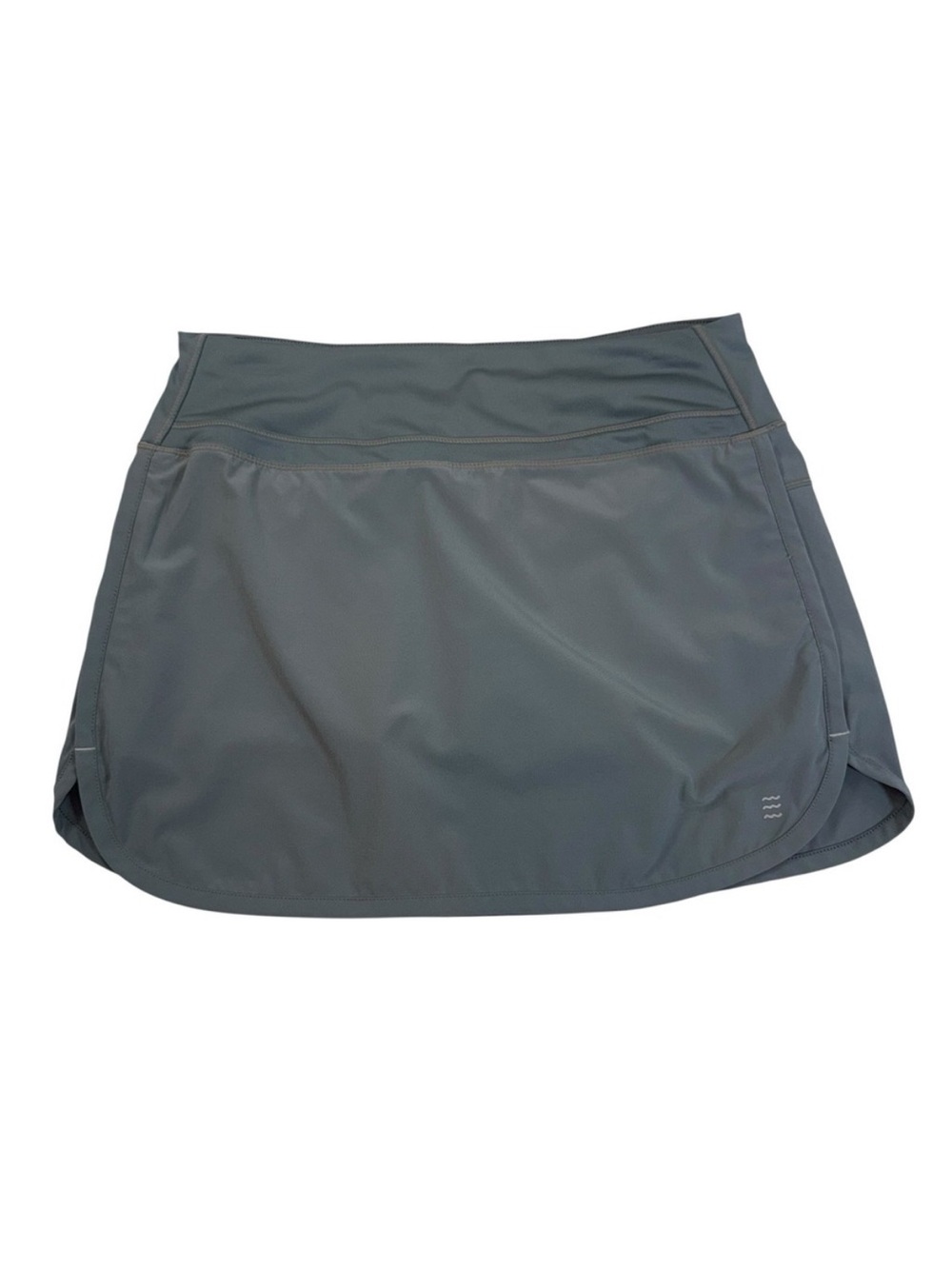 Free Fly Active Breeze Skort Womens Sz S Storm Cloud Gray Bamboo Lined 15"
